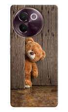Teddy Wooden Vivo V30e Hard Case Back Cover by Casekaro
