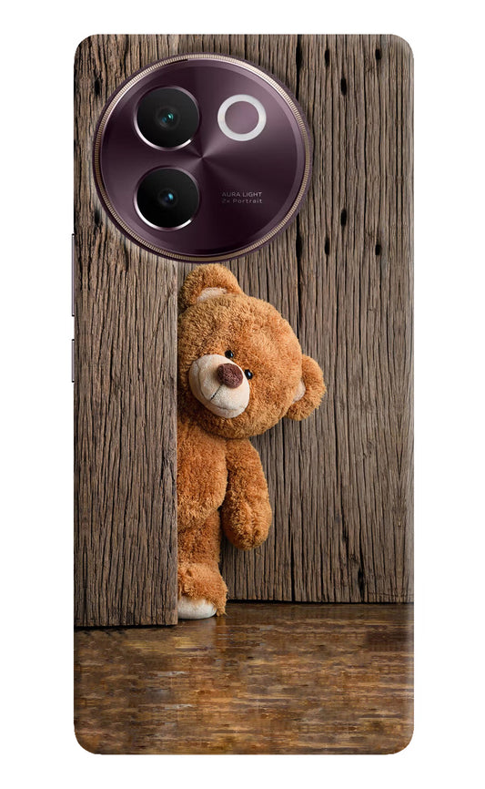 Teddy Wooden Vivo V30e Hard Case Back Cover by Casekaro