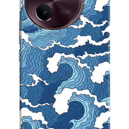 Blue Waves Vivo V30e Hard Case Back Cover by Casekaro