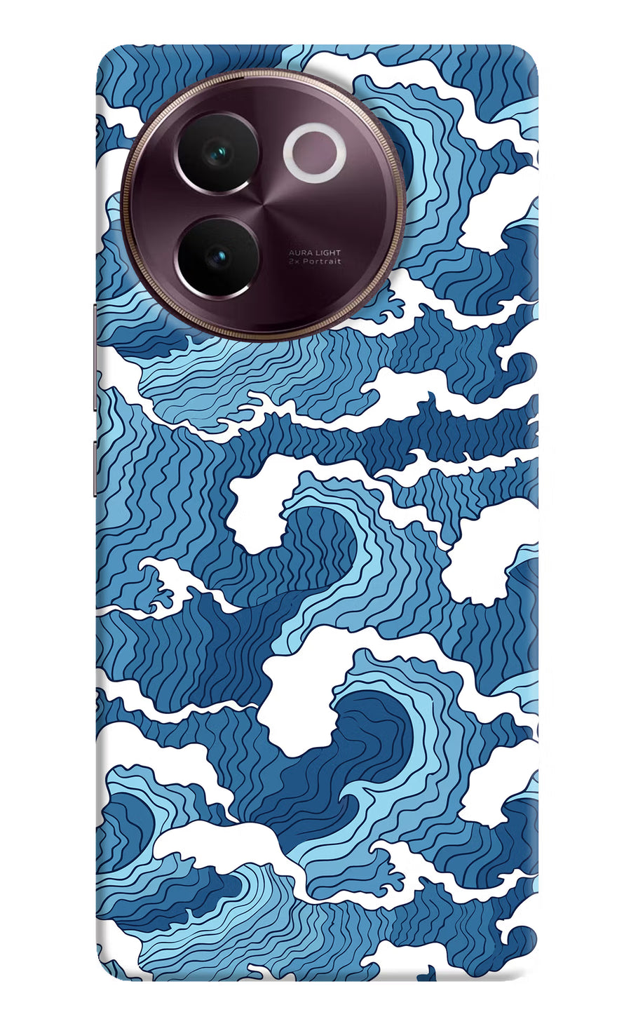 Blue Waves Vivo V30e Back Cover, Hard case
