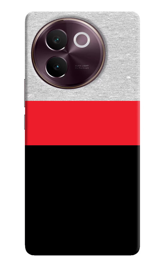 Tri Color Pattern Vivo V30e Hard Case Back Cover by Casekaro