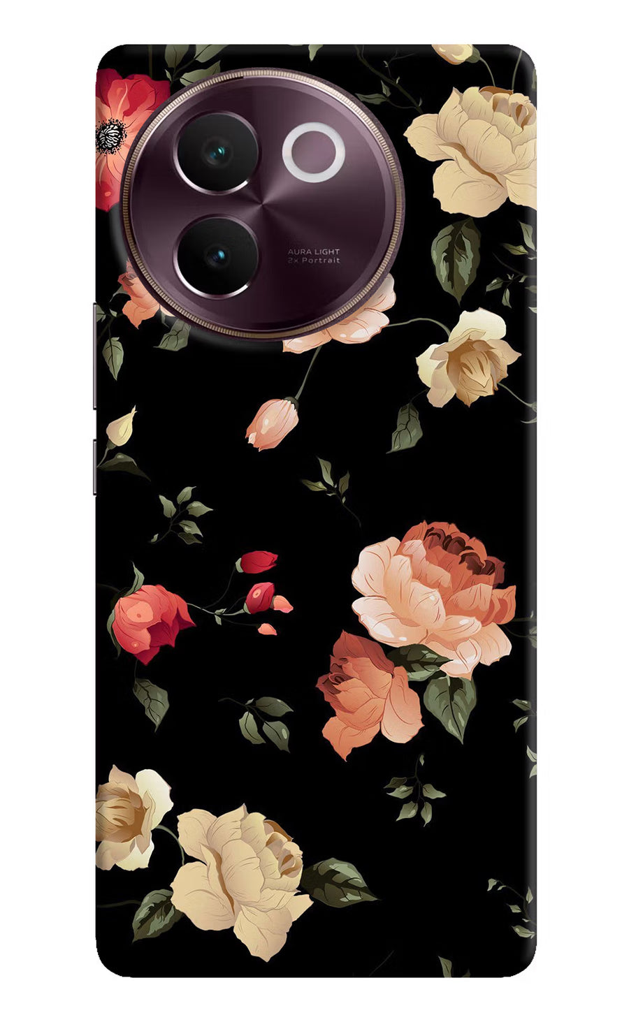Flowers Vivo V30e Back Cover, Hard case