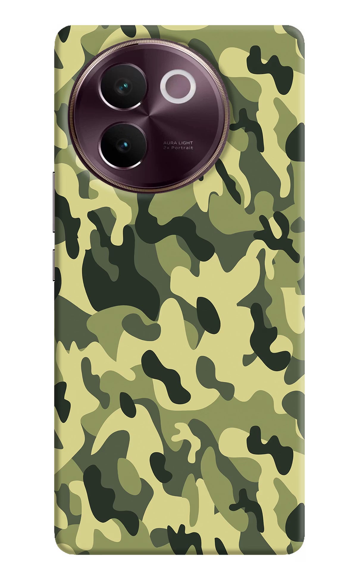 Camouflage Vivo V30e Hard Case Back Cover by Casekaro