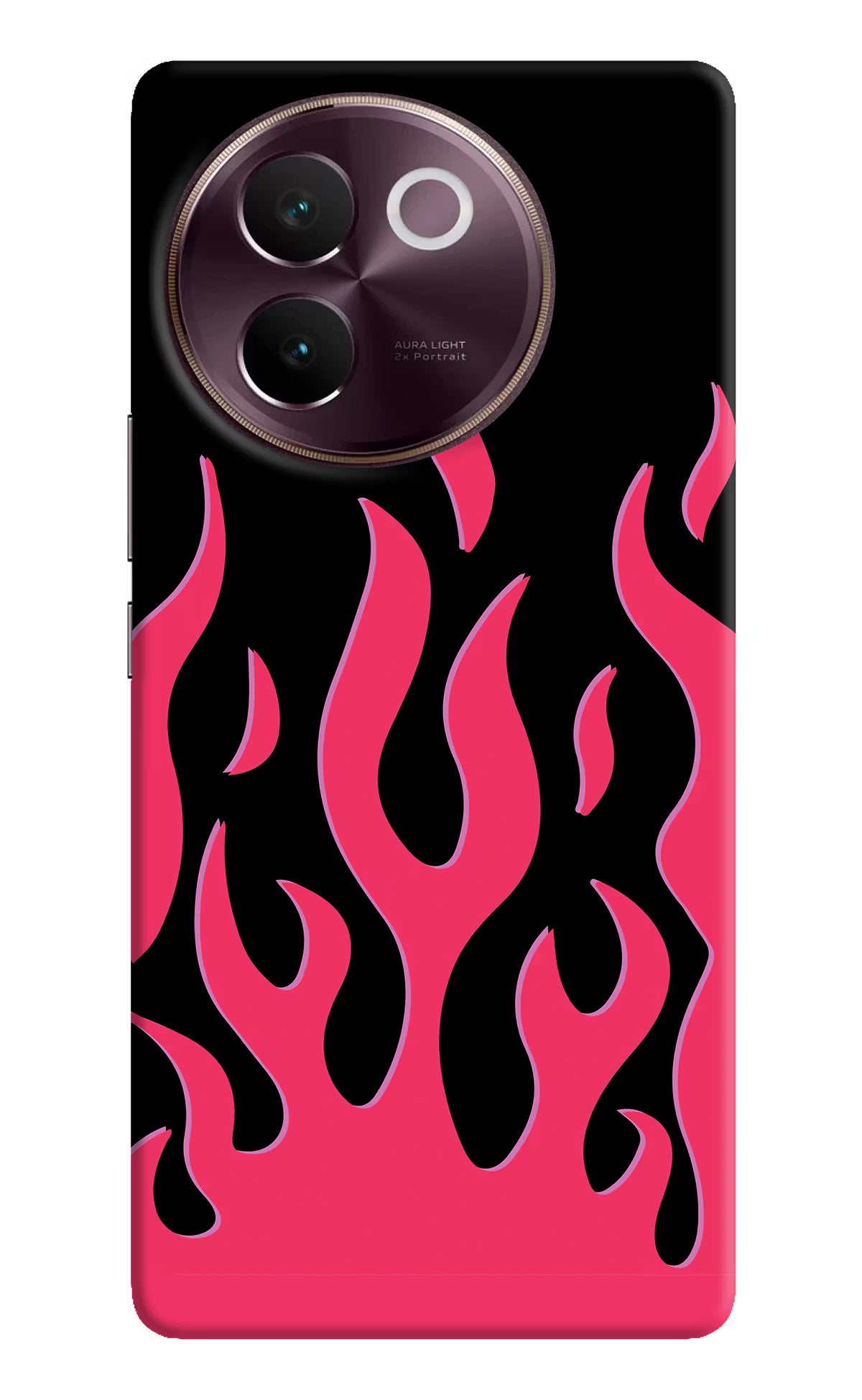 Fire Flames Vivo V30e Hard Case Back Cover by Casekaro