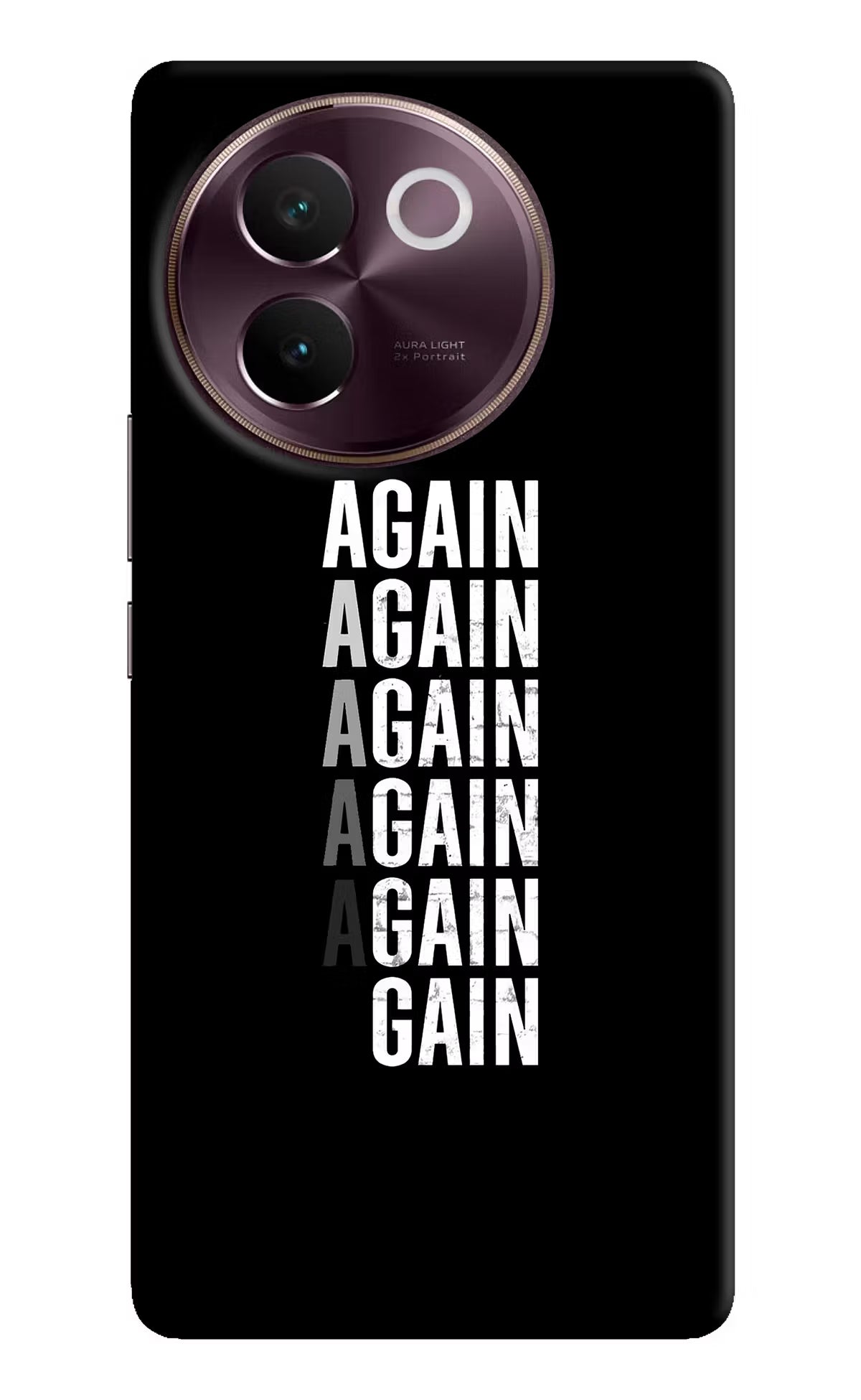 Again Again Gain Vivo V30e Hard Case Back Cover by Casekaro
