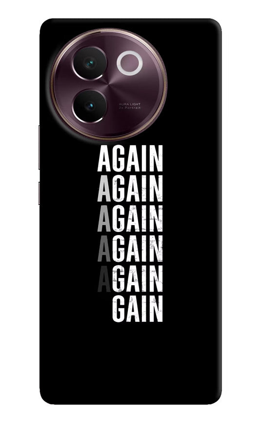 Again Again Gain Vivo V30e Hard Case Back Cover by Casekaro