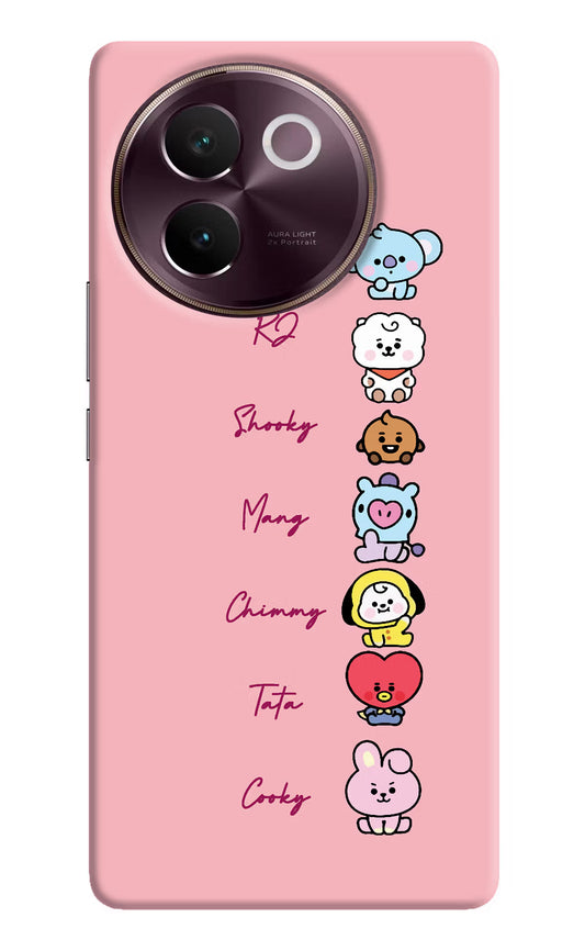 BTS names Vivo V30e Hard Case Back Cover by Casekaro