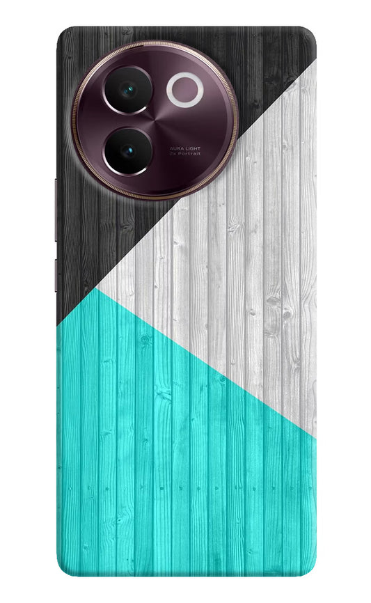 Wooden Abstract Vivo V30e Hard Case Back Cover by Casekaro