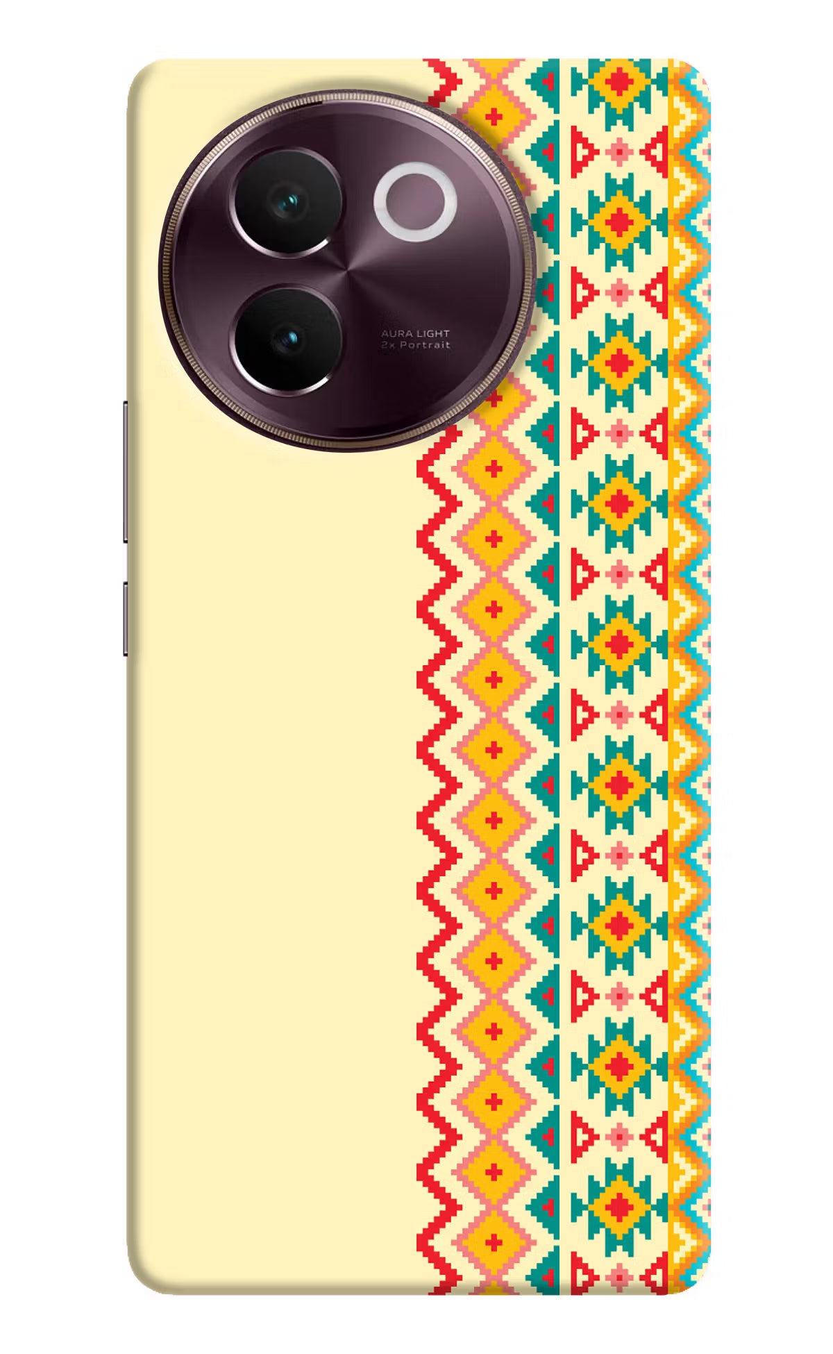 Ethnic Seamless Vivo V30e Hard Case Back Cover by Casekaro