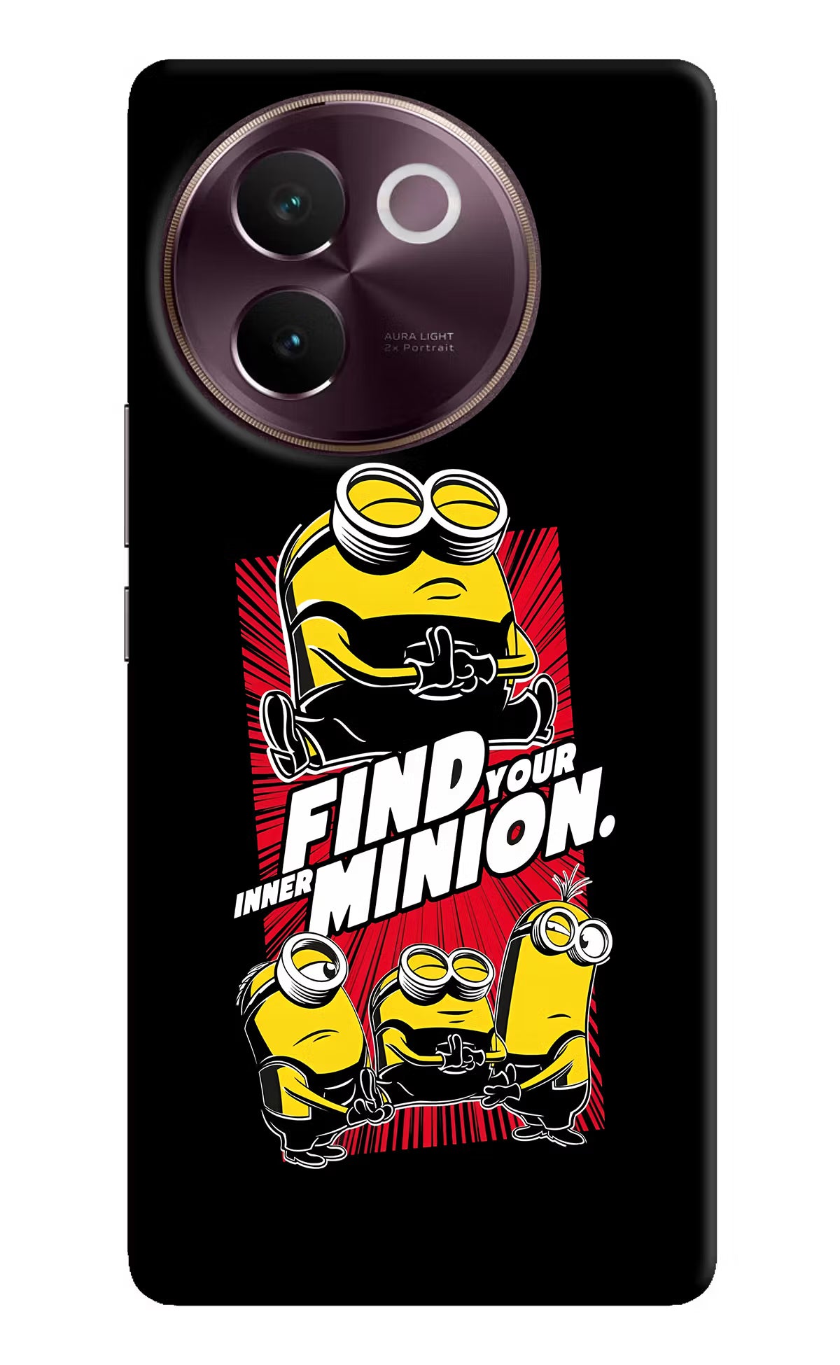 Find your inner Minion Vivo V30e Hard Case Back Cover by Casekaro