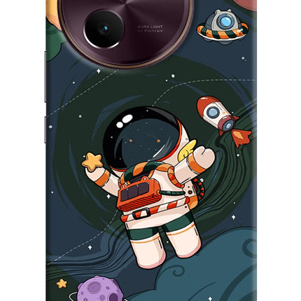 Cartoon Astronaut Vivo V30e Hard Case Back Cover by Casekaro