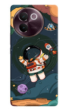 Cartoon Astronaut Vivo V30e Hard Case Back Cover by Casekaro