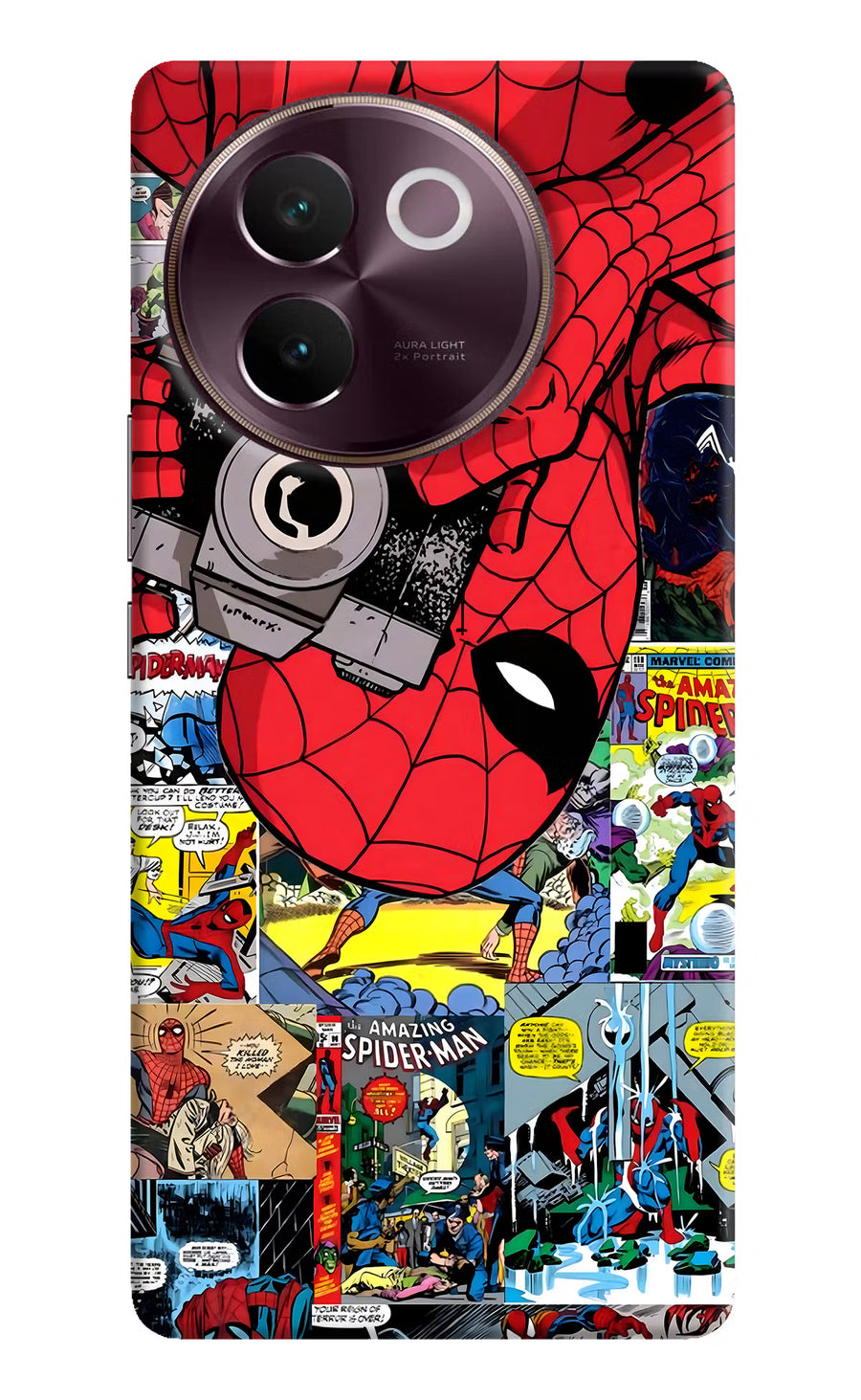 Spider Man Vivo V30e Back Cover, Hard case