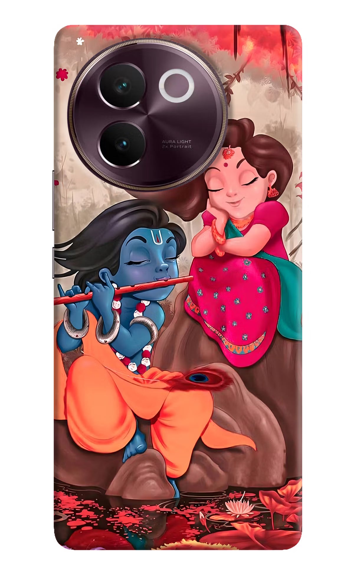 Radhe Krishna Vivo V30e Hard Case Back Cover by Casekaro