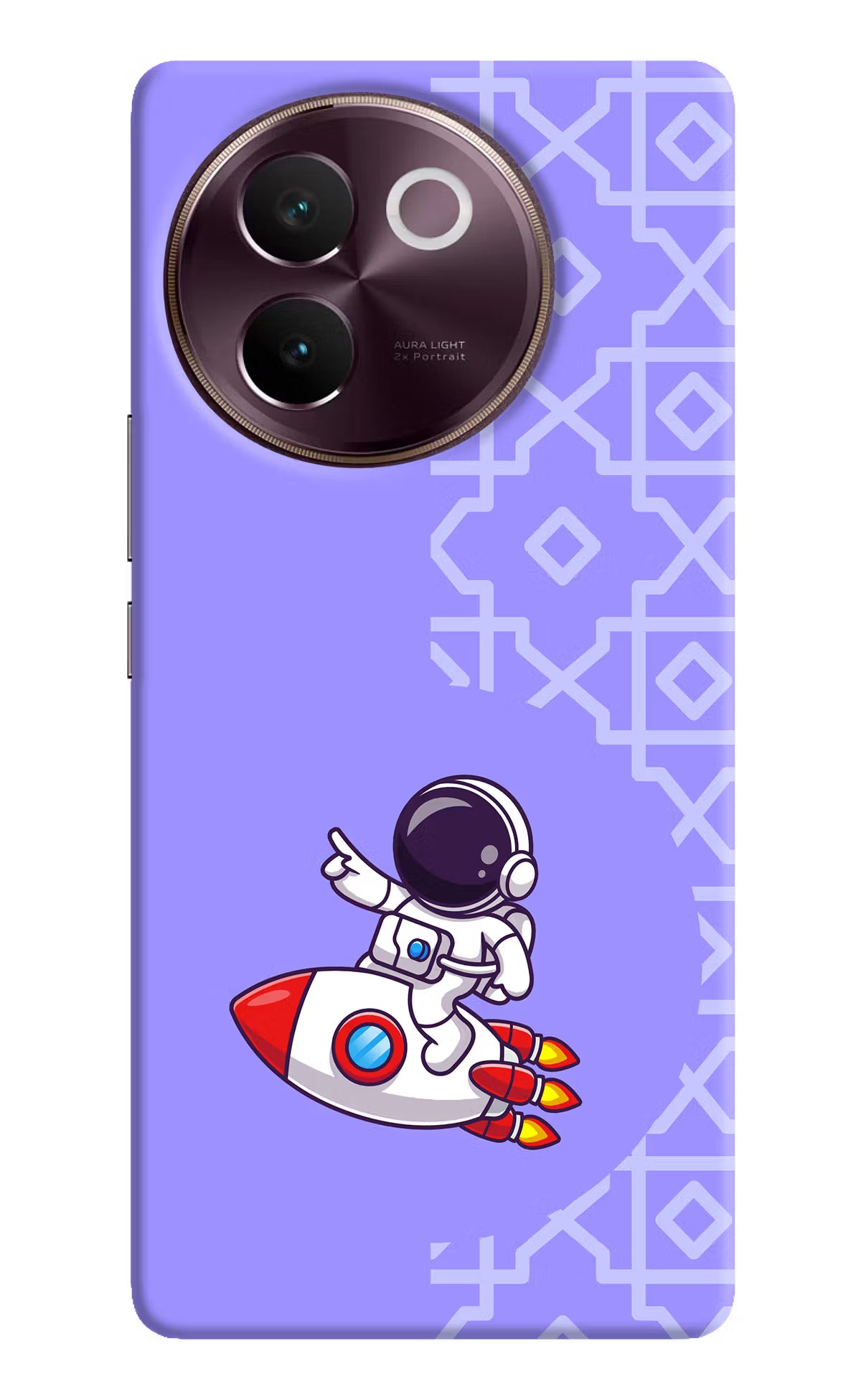 Cute Astronaut Vivo V30e Hard Case Back Cover by Casekaro