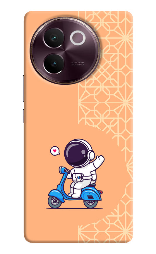 Cute Astronaut Riding Vivo V30e Hard Case Back Cover by Casekaro