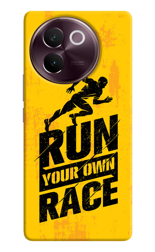 Run Your Own Race Vivo V30e Hard Case Back Cover by Casekaro