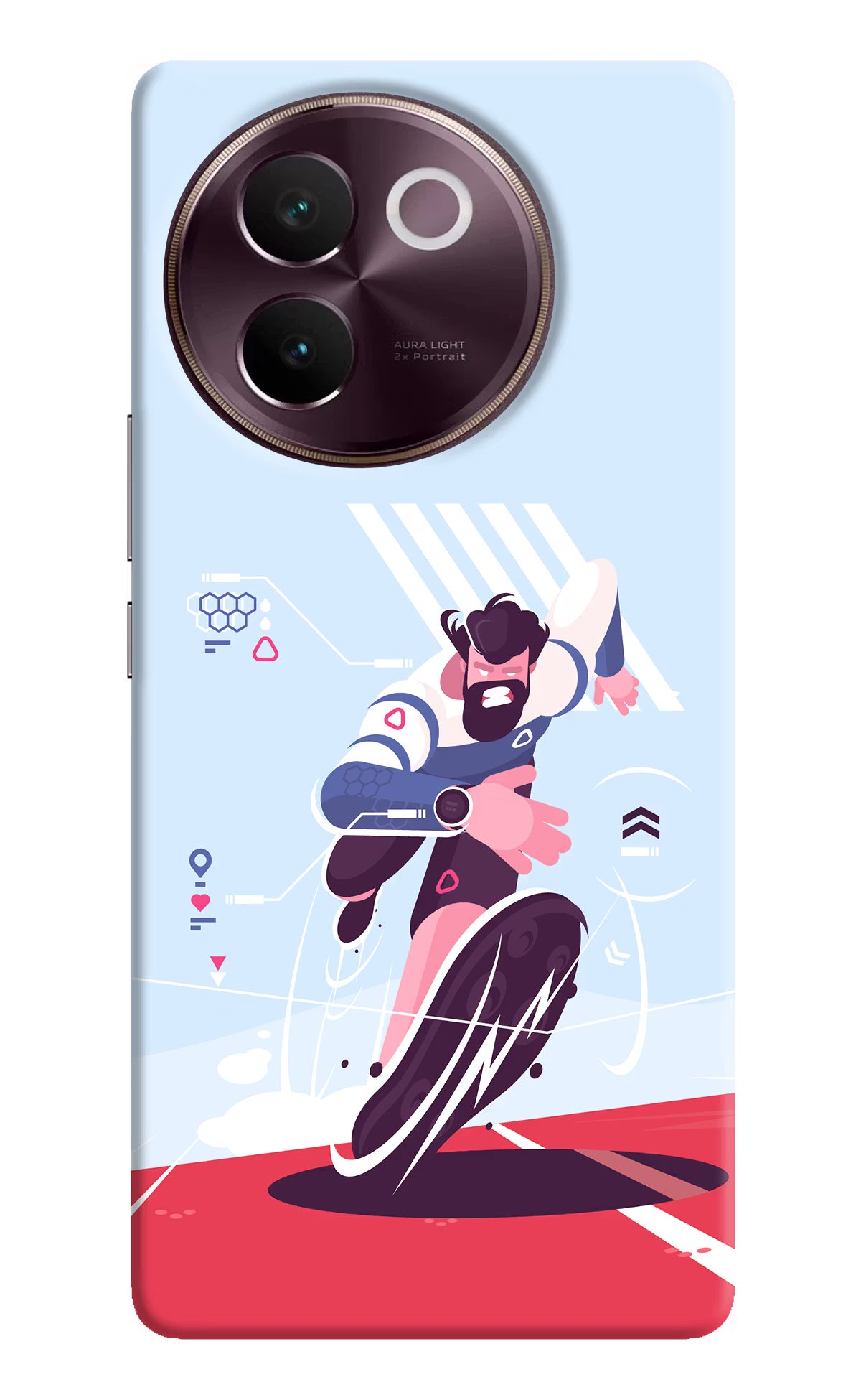 Run Pro Vivo V30e Hard Case Back Cover by Casekaro