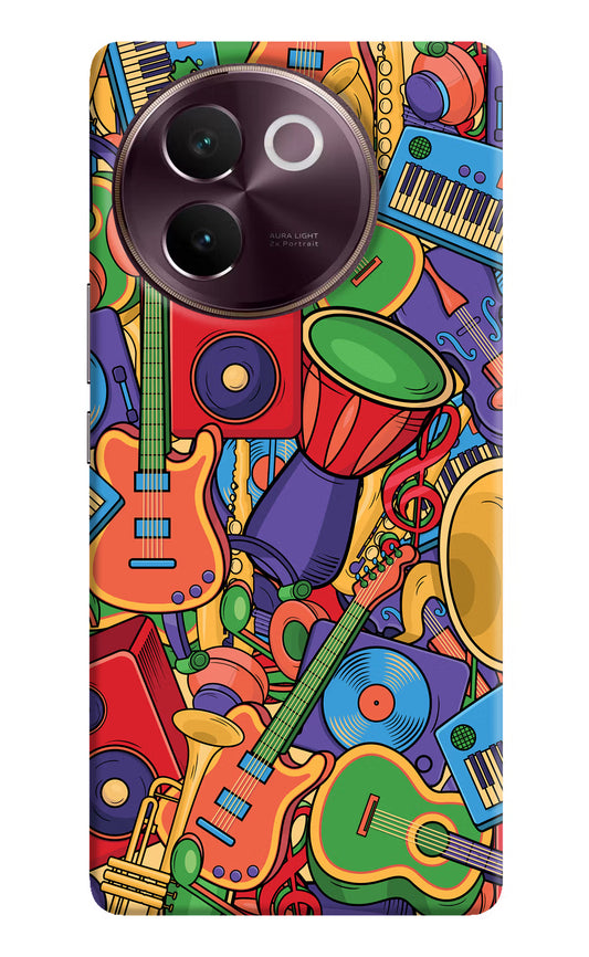 Music Instrument Doodle Vivo V30e Hard Case Back Cover by Casekaro