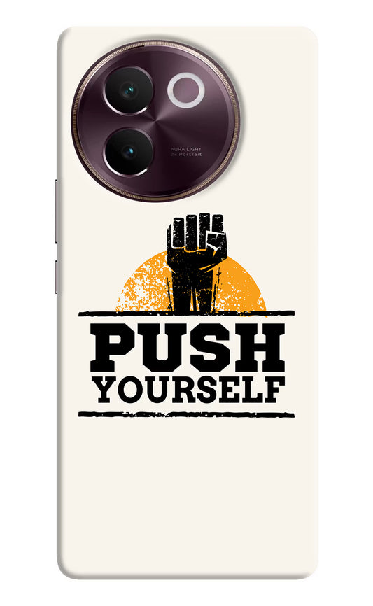 Push Yourself Vivo V30e Hard Case Back Cover by Casekaro