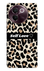 Leopard Print Self Love Vivo V30e Hard Case Back Cover by Casekaro