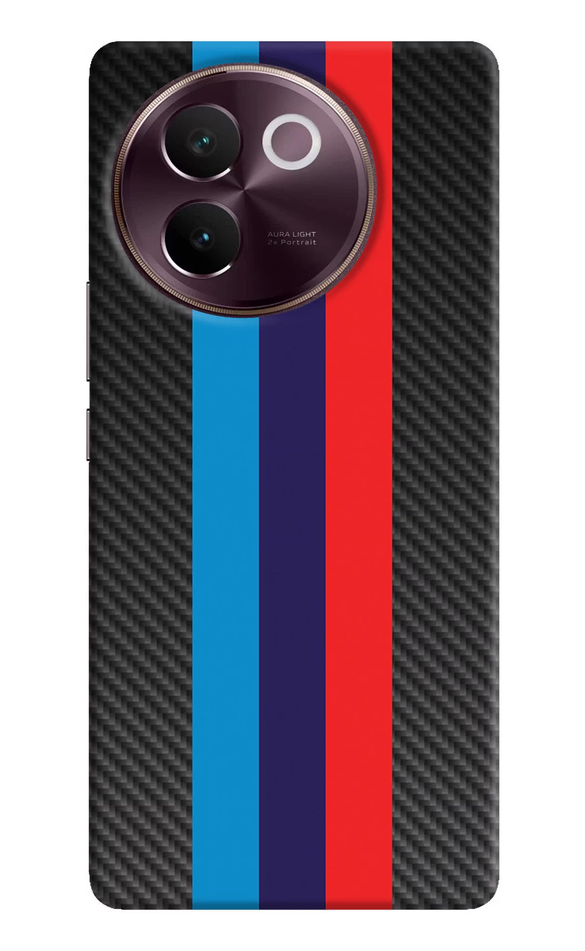 BMW Stripes Pattern Vivo V30e Hard Case Back Cover by Casekaro