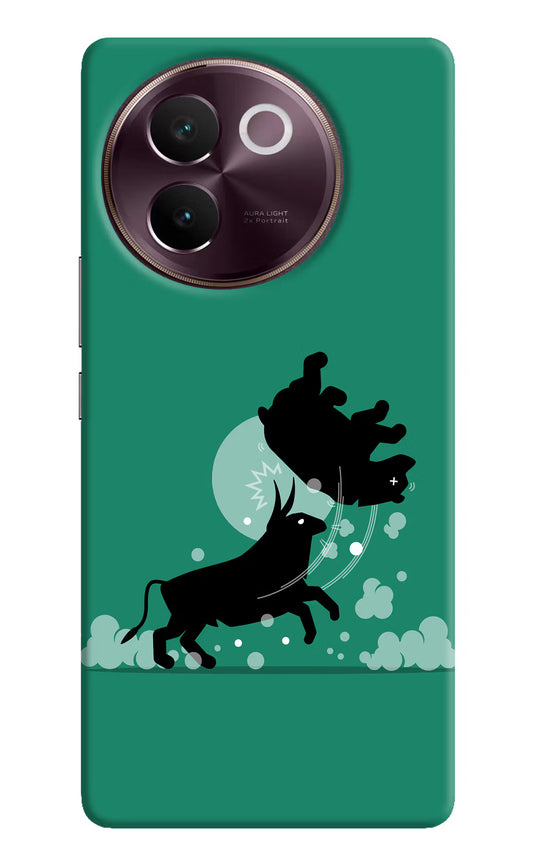 Bull Conqueror Vivo V30e Hard Case Back Cover by Casekaro