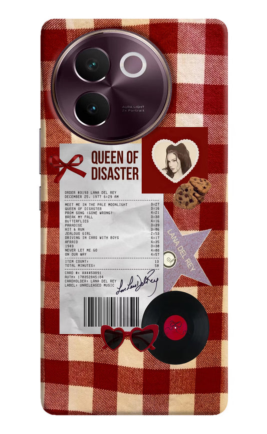 Queen of Disaster Vivo V30e Hard Case Back Cover by Casekaro