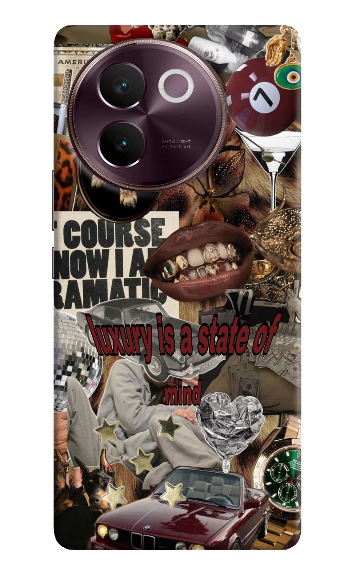 Luxury Vivo V30e Hard Case Back Cover by Casekaro