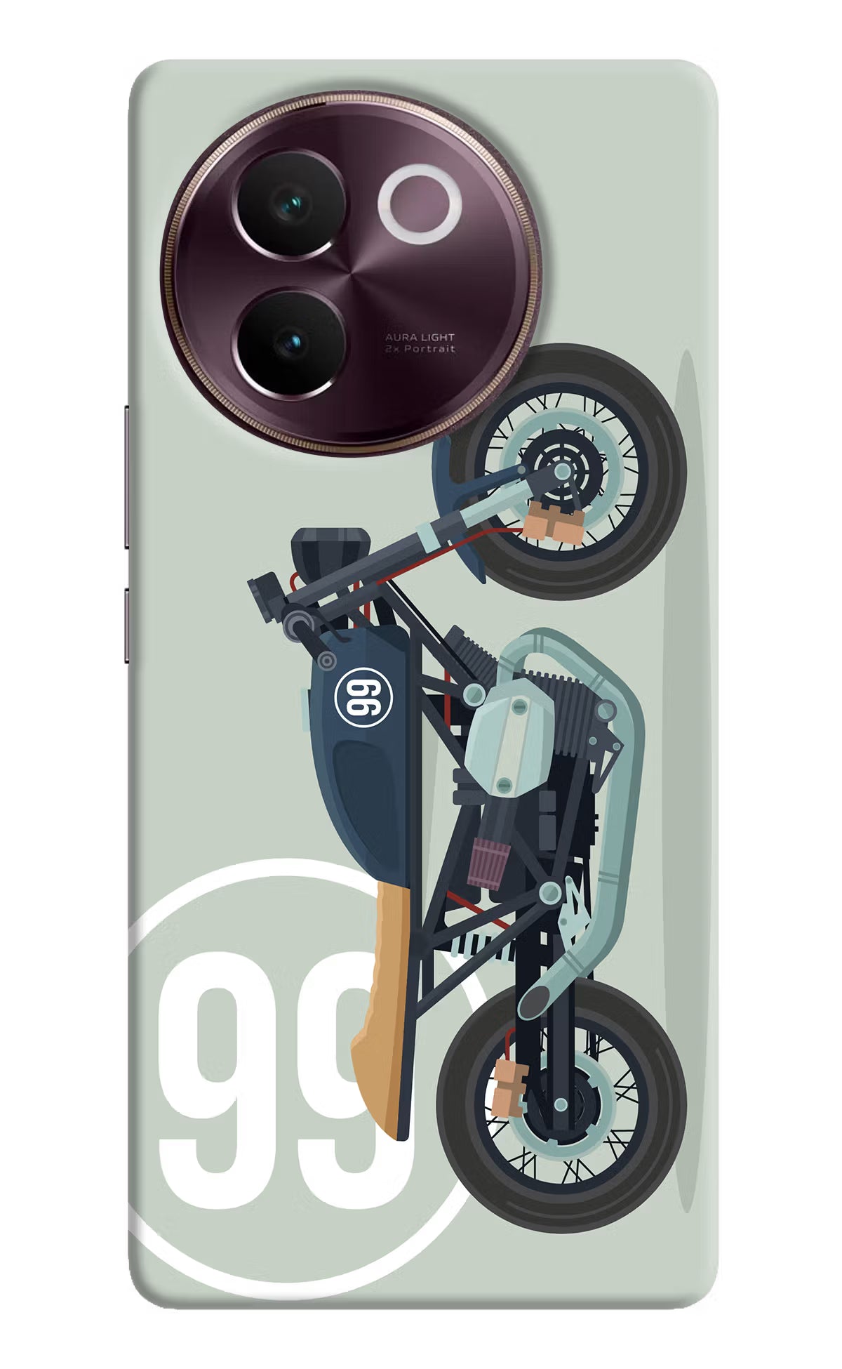 Classic Cafe Racer 99 Vivo V30e Hard Case Back Cover by Casekaro