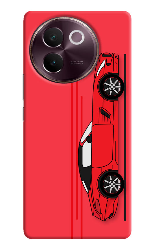 Red Velocity Vivo V30e Hard Case Back Cover by Casekaro