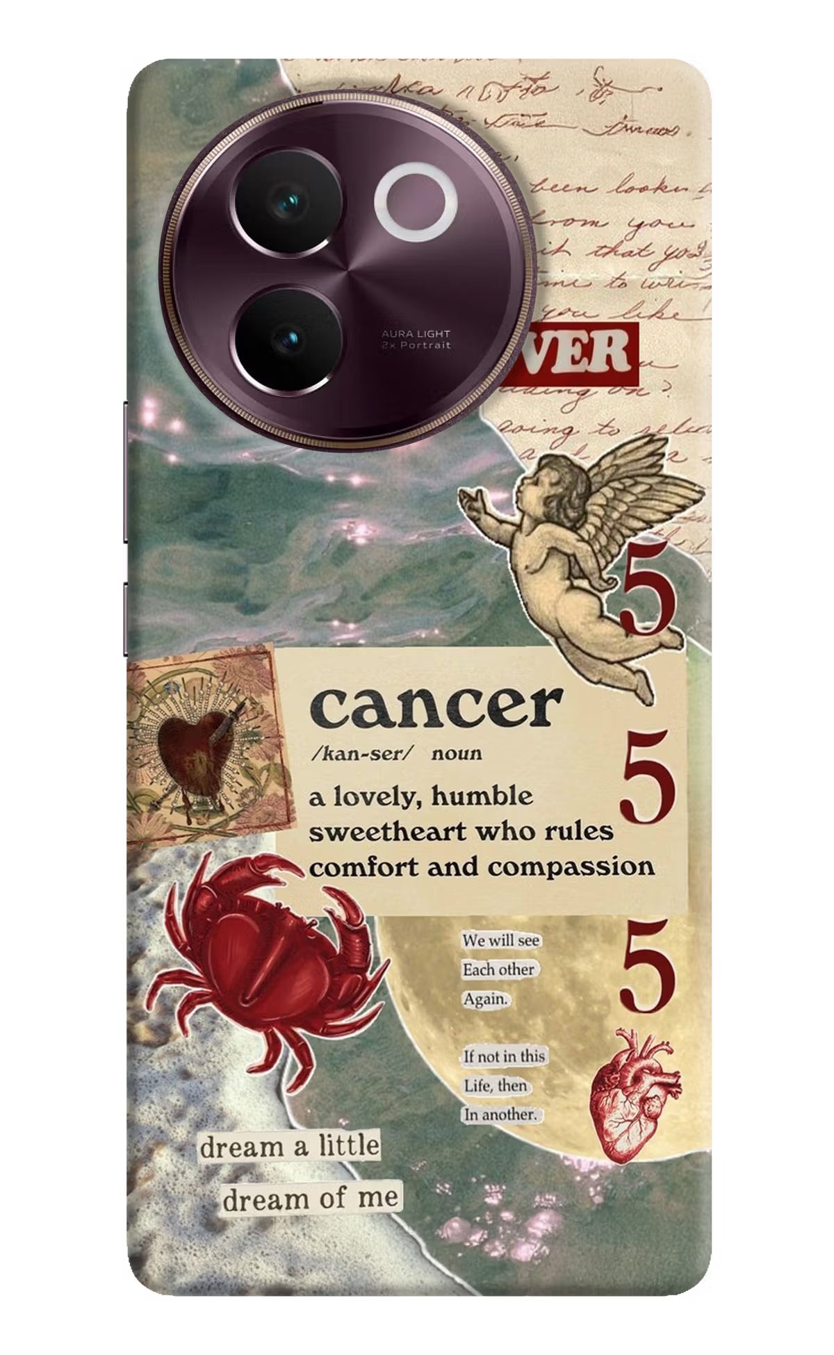 Cancer Zodiac Vivo V30e Hard Case Back Cover by Casekaro
