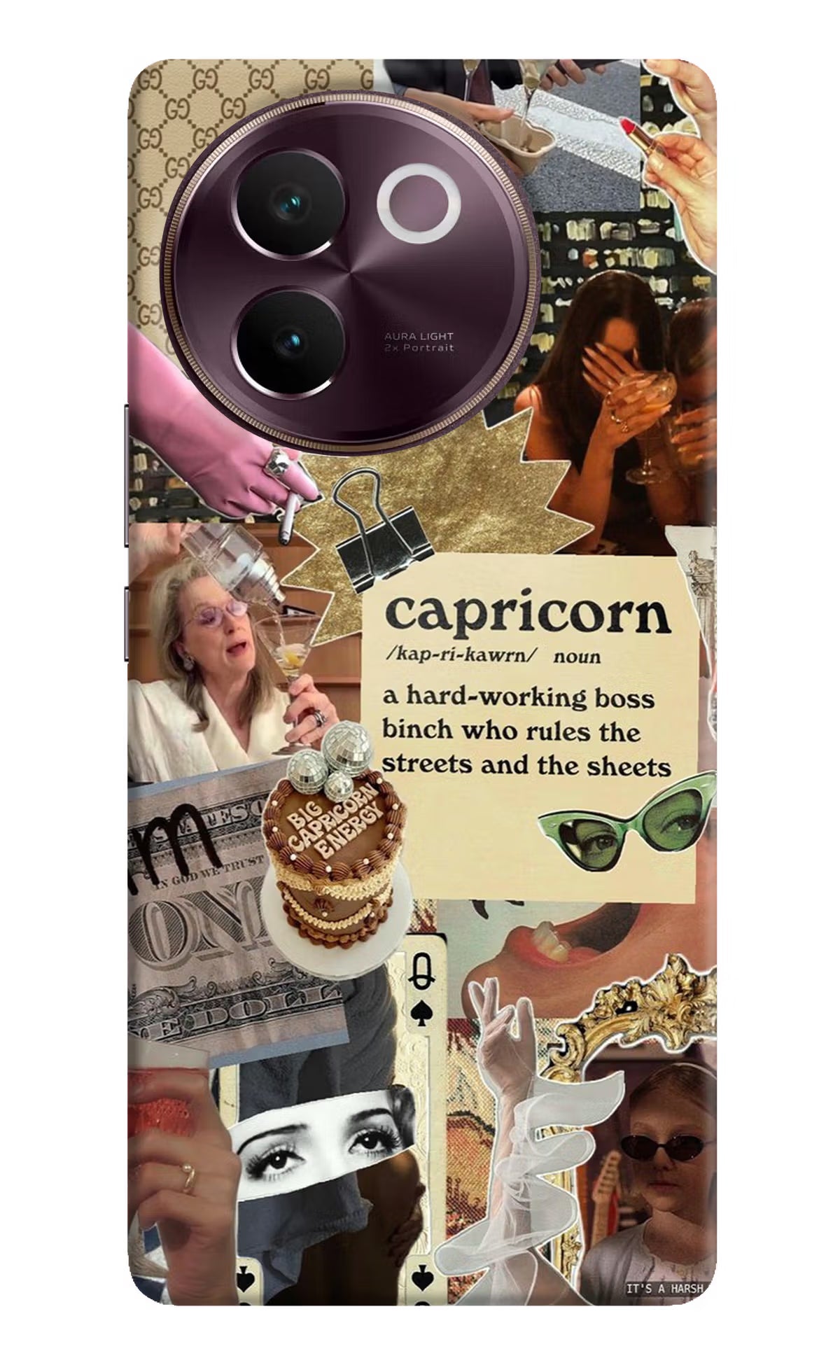 Capricorn Zodiac Vivo V30e Hard Case Back Cover by Casekaro