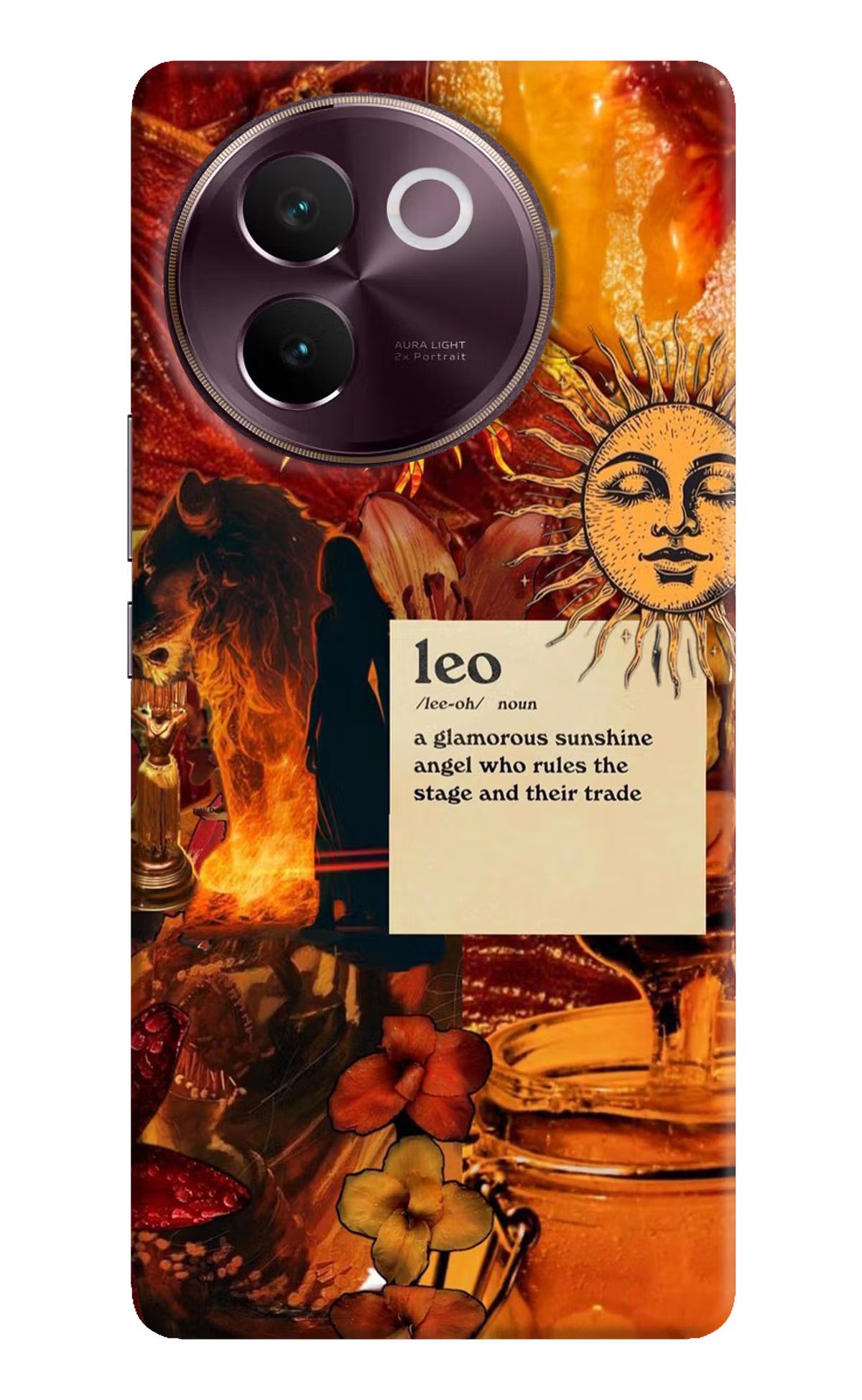 Leo Zodiac Vivo V30e Hard Case Back Cover by Casekaro