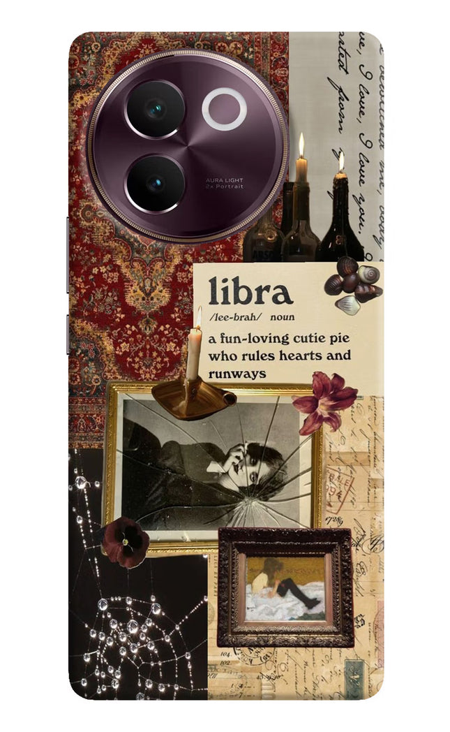 Libra Zodiac Vivo V30e Hard Case Back Cover by Casekaro