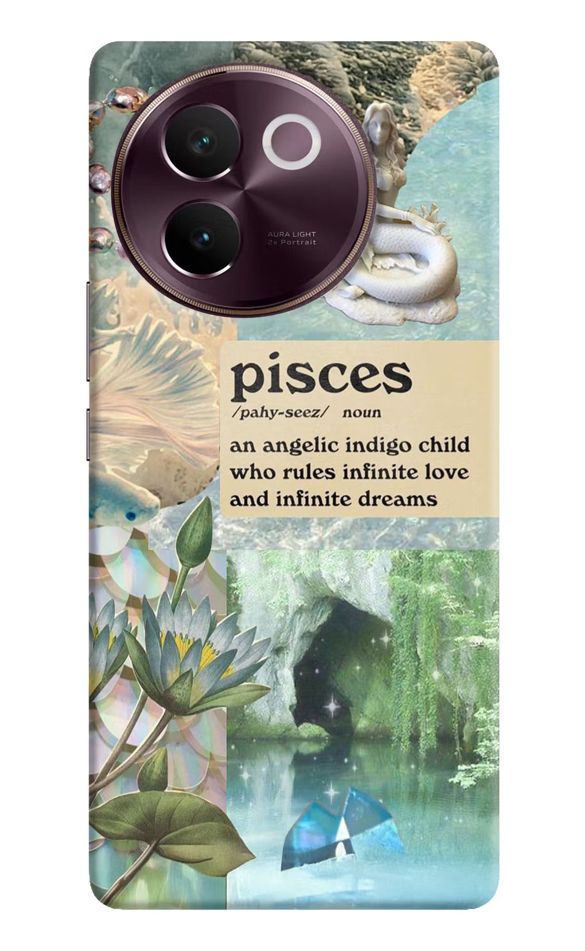 Pisces Zodiac Vivo V30e Hard Case Back Cover by Casekaro