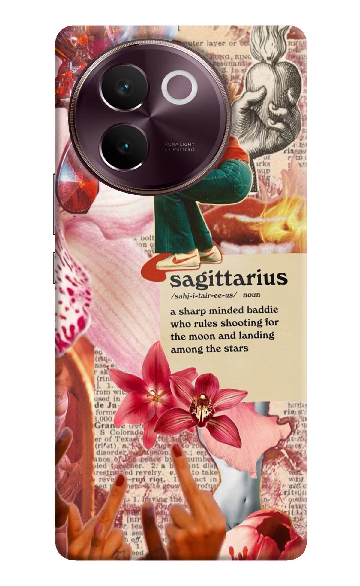 Sagittarius Zodiac Vivo V30e Hard Case Back Cover by Casekaro
