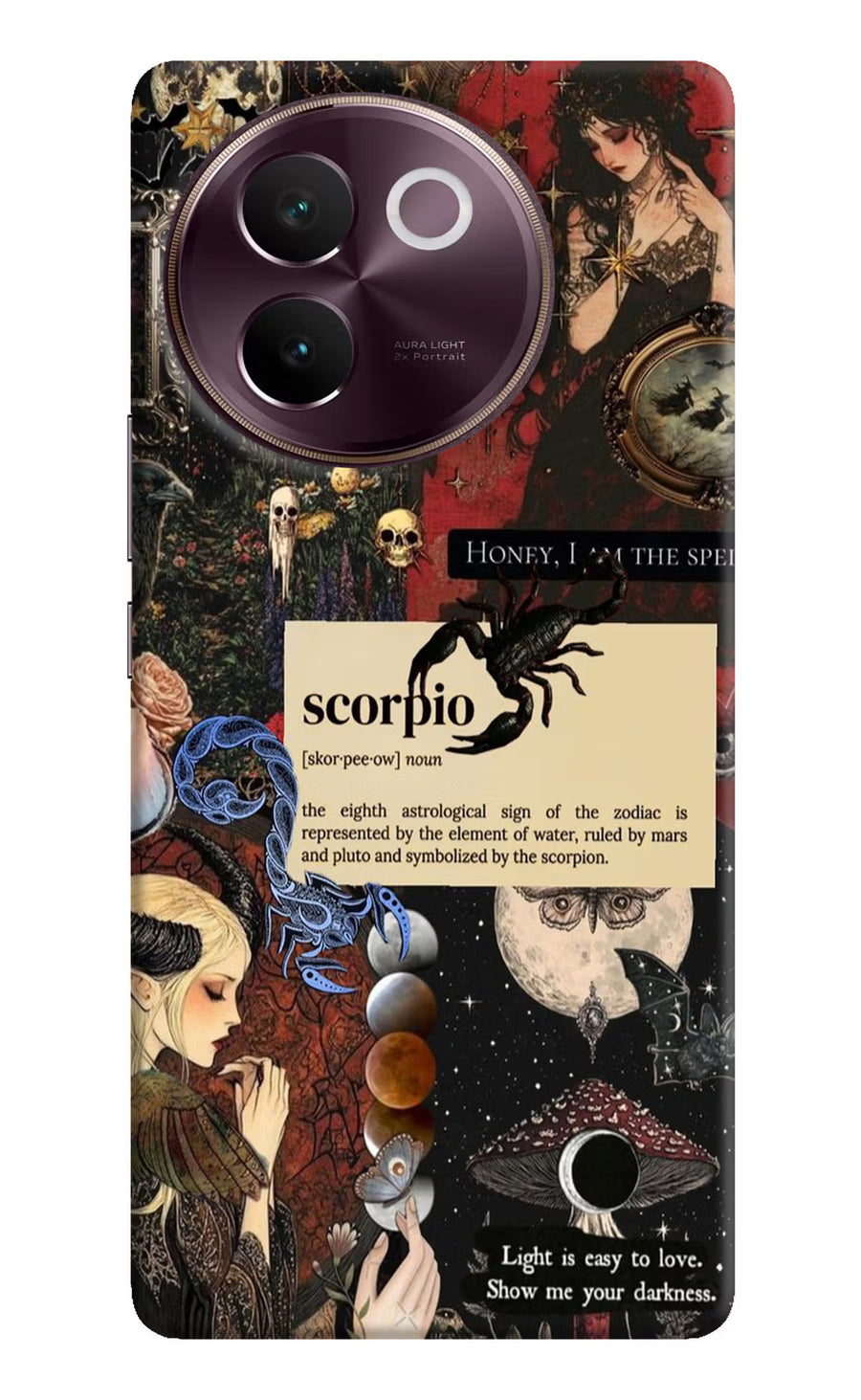 Scorpio Zodiac Vivo V30e Back Cover, Hard case