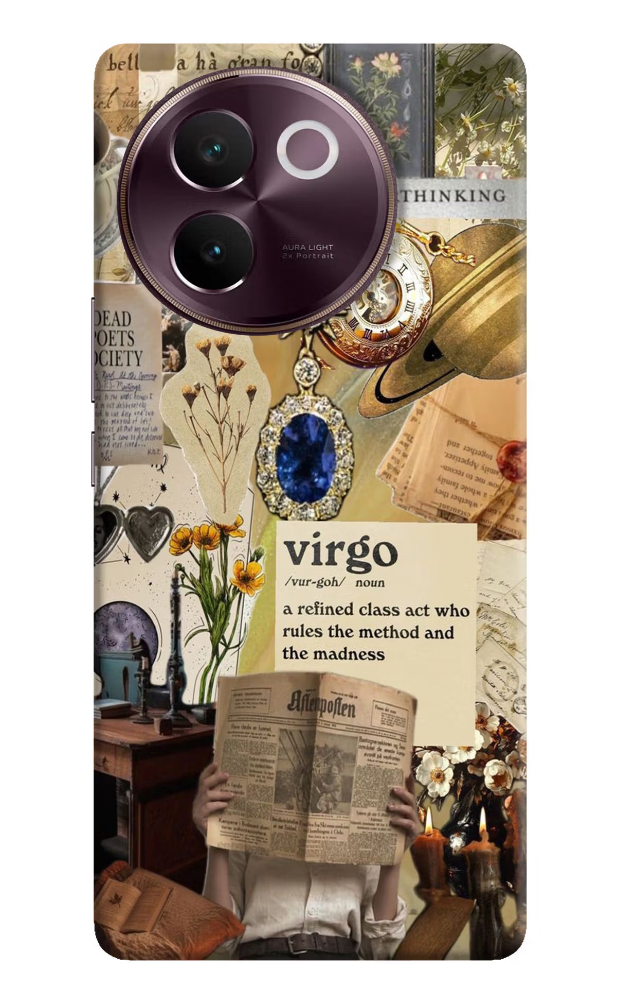 Virgo Zodiac Vivo V30e Hard Case Back Cover by Casekaro