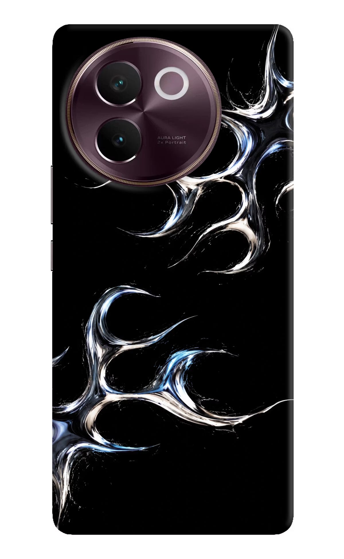 Chrome Tribal Vivo V30e Hard Case Back Cover by Casekaro