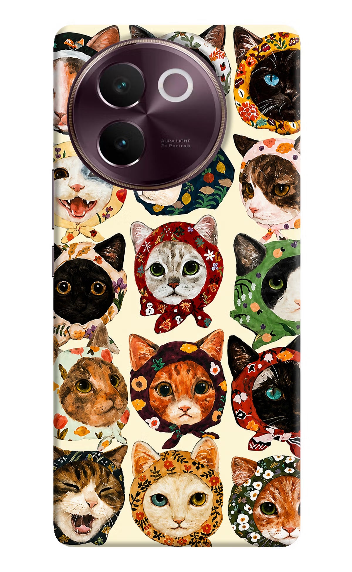 Cool Cat Vivo V30e Back Cover