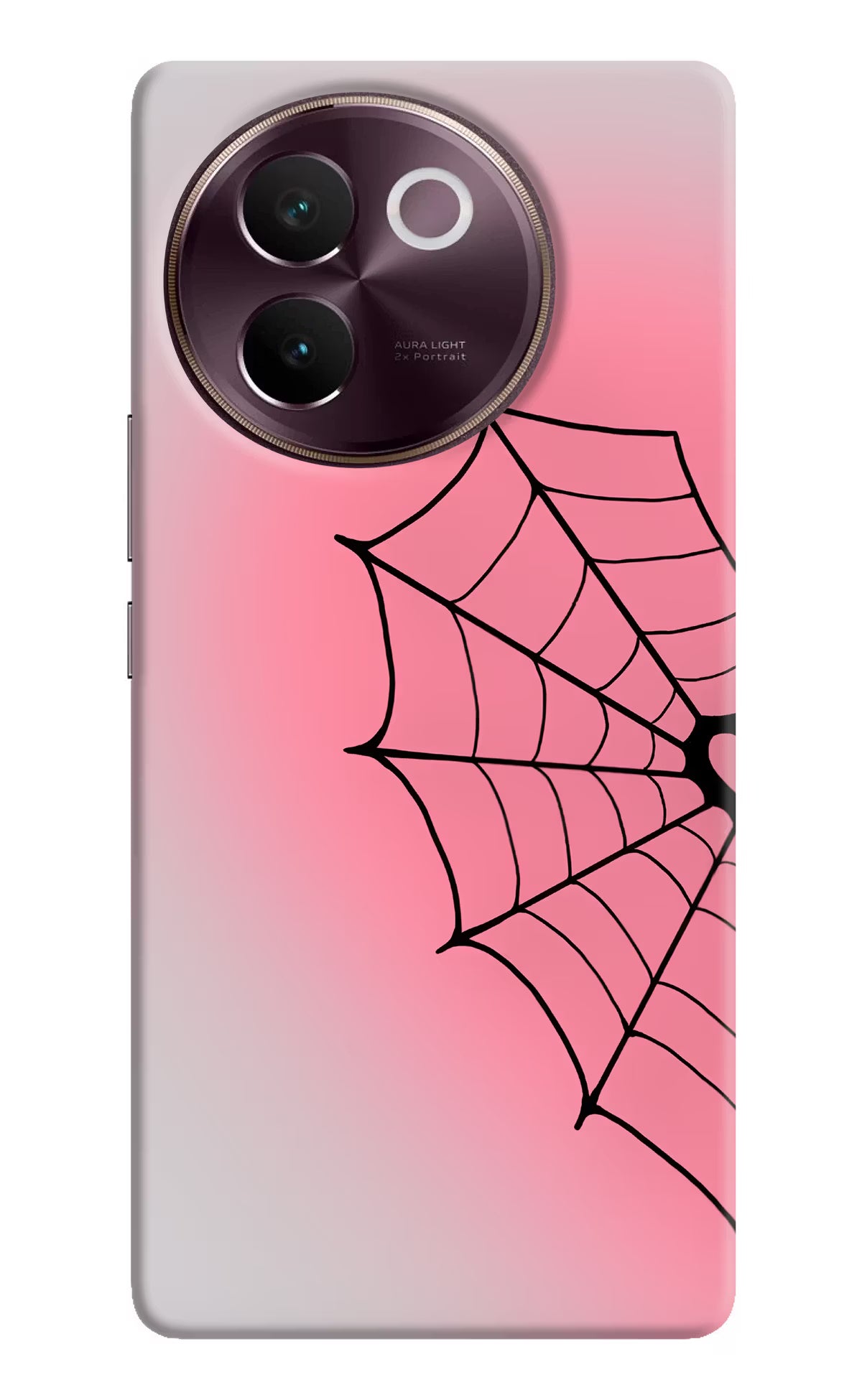 Pink Web Vivo V30e Back Cover