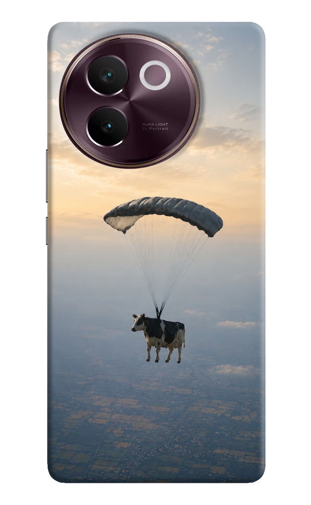 Skydiving Cow Vivo V30e Back Cover