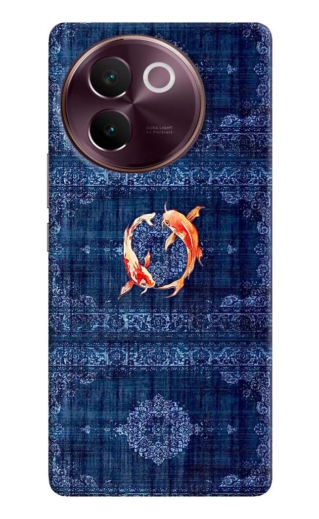 Koi Blue Vivo V30e Hard Case Back Cover by Casekaro