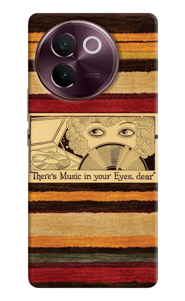 Vinyl Stripes Vivo V30e Hard Case Back Cover by Casekaro