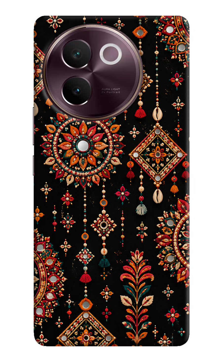 Boho Noir Vivo V30e Back Cover, Hard case
