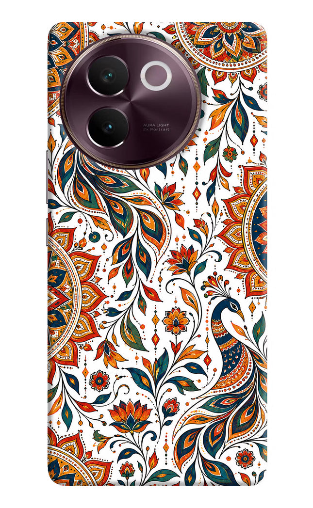 White Mayura Vivo V30e Hard Case Back Cover by Casekaro