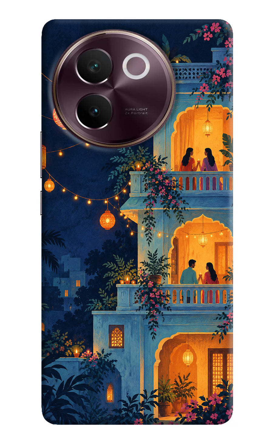 Balcony Glow Vivo V30e Back Cover, Hard case