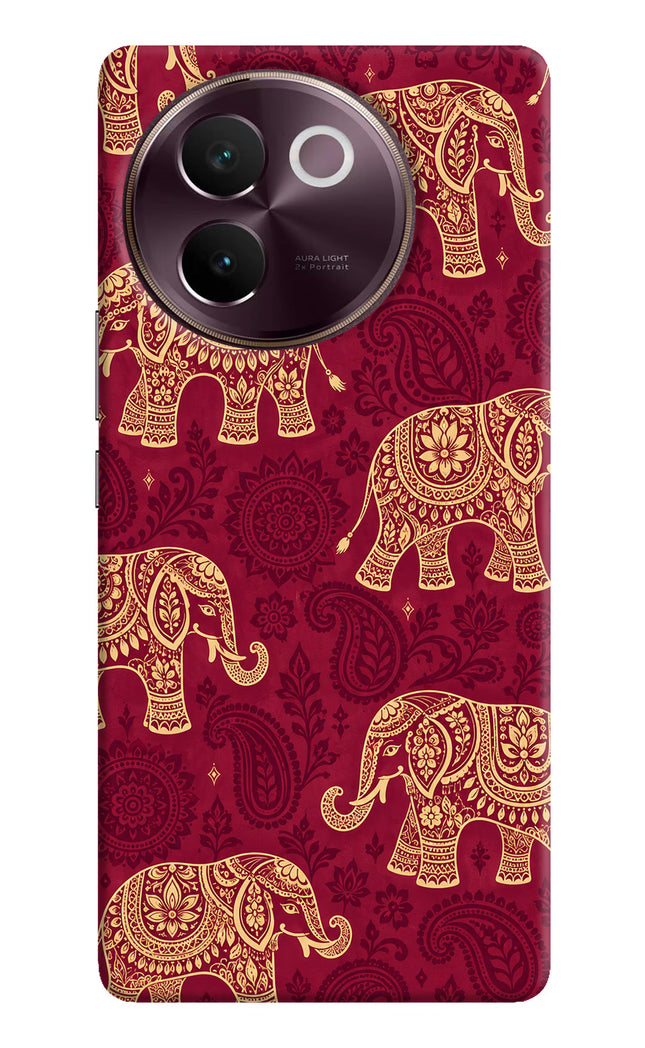 Maroon Elephant Vivo V30e Hard Case Back Cover by Casekaro