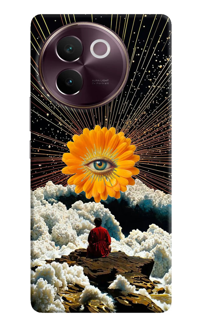 Cosmic Flower Vivo V30e Hard Case Back Cover by Casekaro